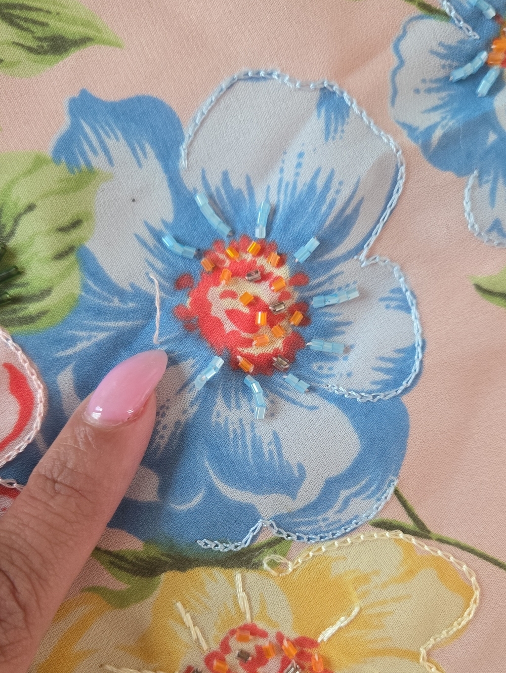 Chadwick's Pink Floral Maxi Skirt Vintage Cottagecore Romantic Garden Party - Picture 9 of 11